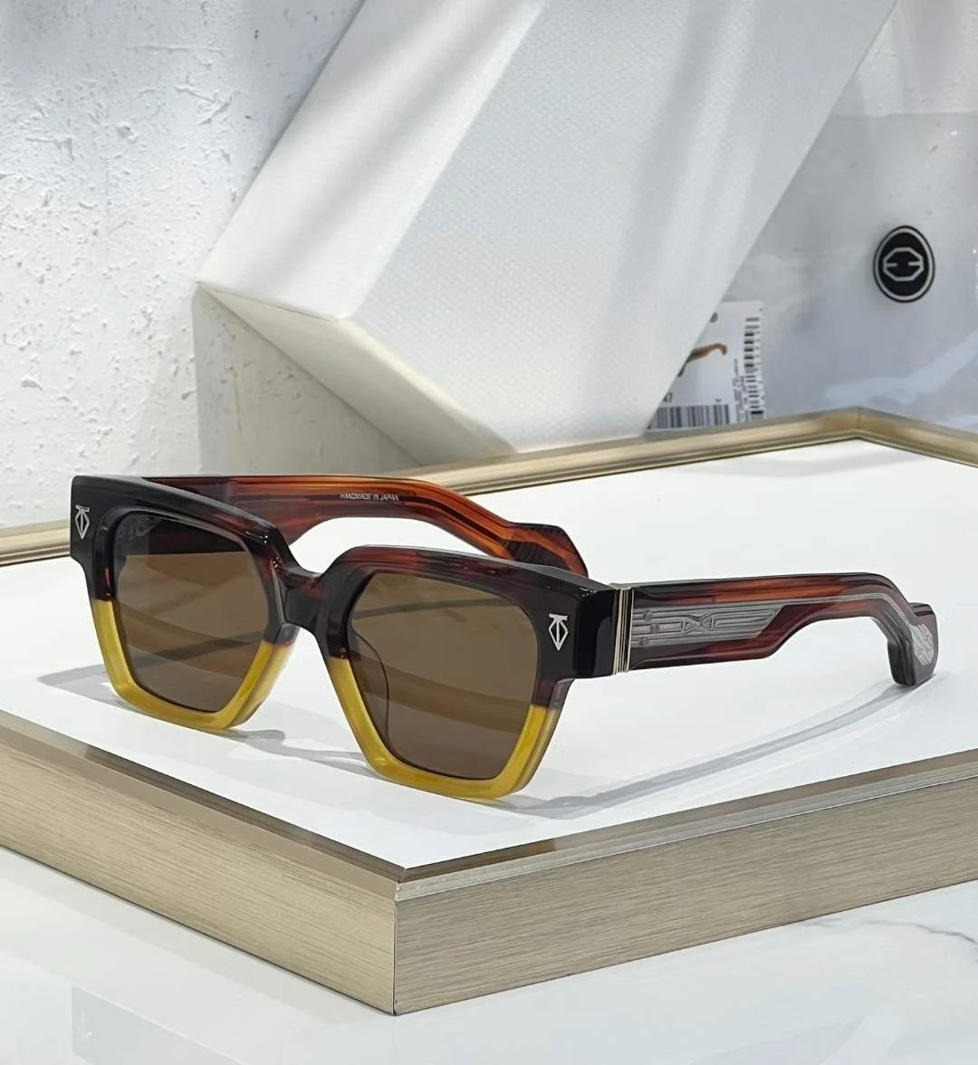 Tough Guy Henri Sunglasses UTOPIA Luxury Fashion Trend Vintage Solid Thick Acetate UV400 Retro Square Unisex 3A+ High Quality image 3