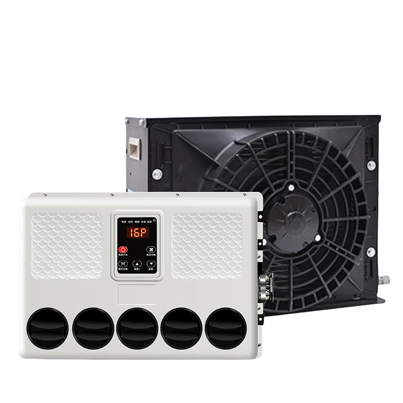 Electric 24V 12 Volt Air Conditioning Dc Rv Van Rooftop Truck Sleeper 12V Car Air Conditioner