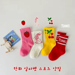 4 Pairs /lot Cute Baby Girls Socks Autumn Winter Cotton Children Socks Infant Toddler Girls Socks Kids Socks