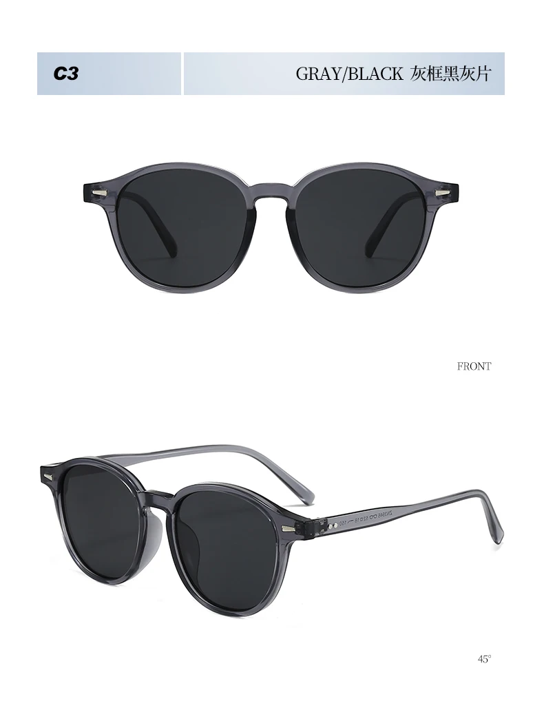 Mode Vintage Runde Sonnenbrille Mann Frauen Angeln Fahren Luxus Sonnenbrille Anti-Glare Retro Strand Shades UV400 Brillen – Detail 16