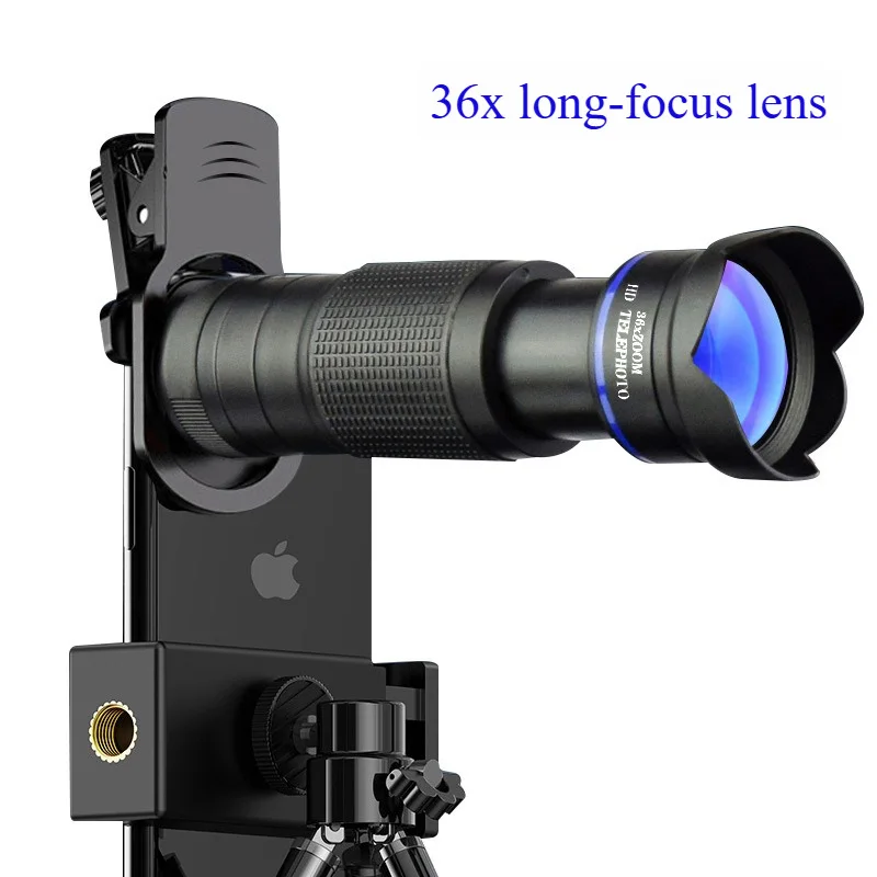 

New Product 36 Times Mobile Phone Telescopic Lens Far Shot External Camera Concert Douyin Fishing Live High Definition Lens