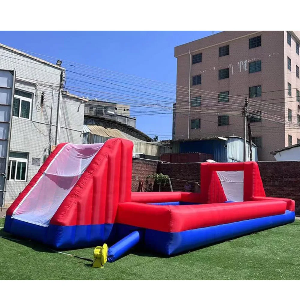 Campo De Futebol Inflável Gigante Passo De Futebol Bola Amortecedor Do Esporte Área De Paintball Jogo De Tiro