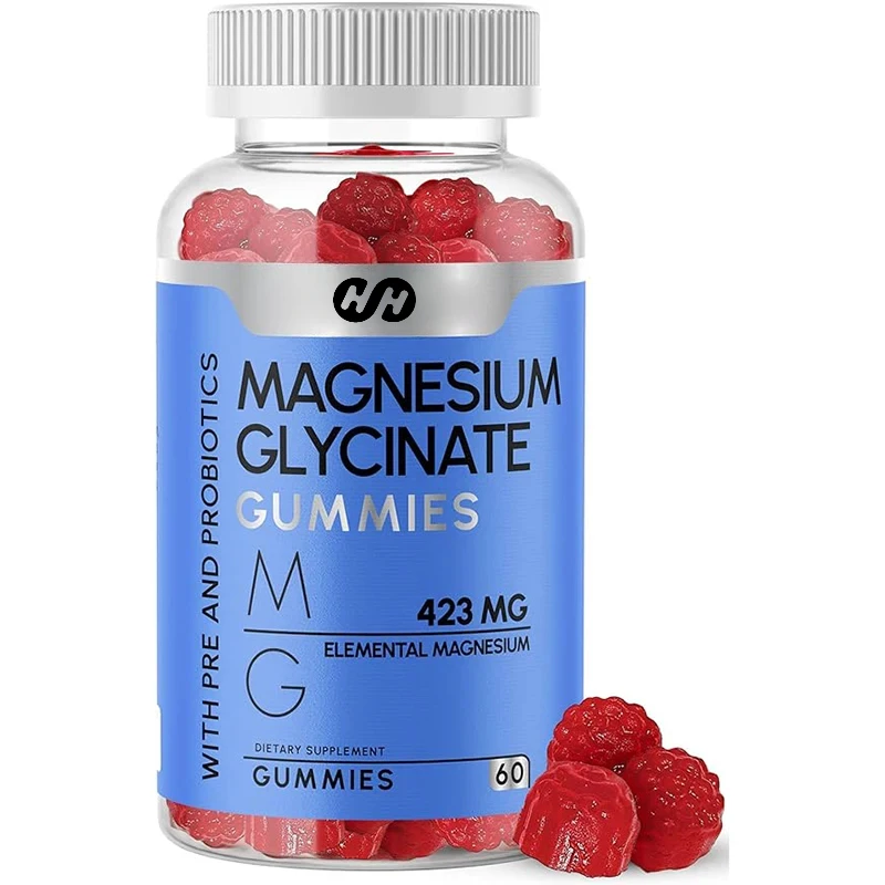 Glycine Magnesium Soft Candy - Efficient Magnesium Supplement, Elemental Magnesium, Probiotics, and Probiotics | 60 Capsules