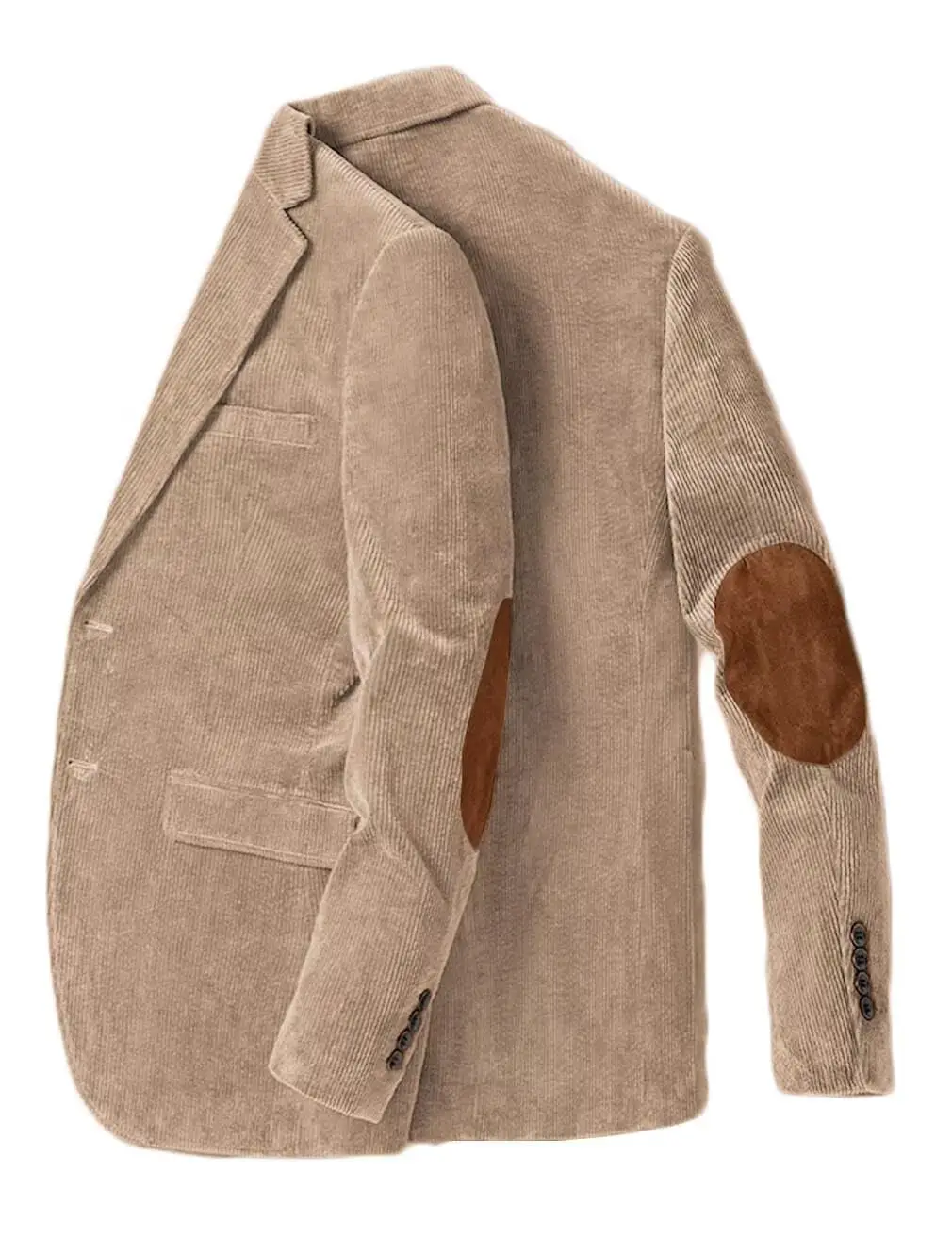 سترة رجالية كاجوال من سروال قصير مع رقعة كوع معاطف رياضية للربيع والخريف سترة رجالية غير رسمية بصدر واحد #6