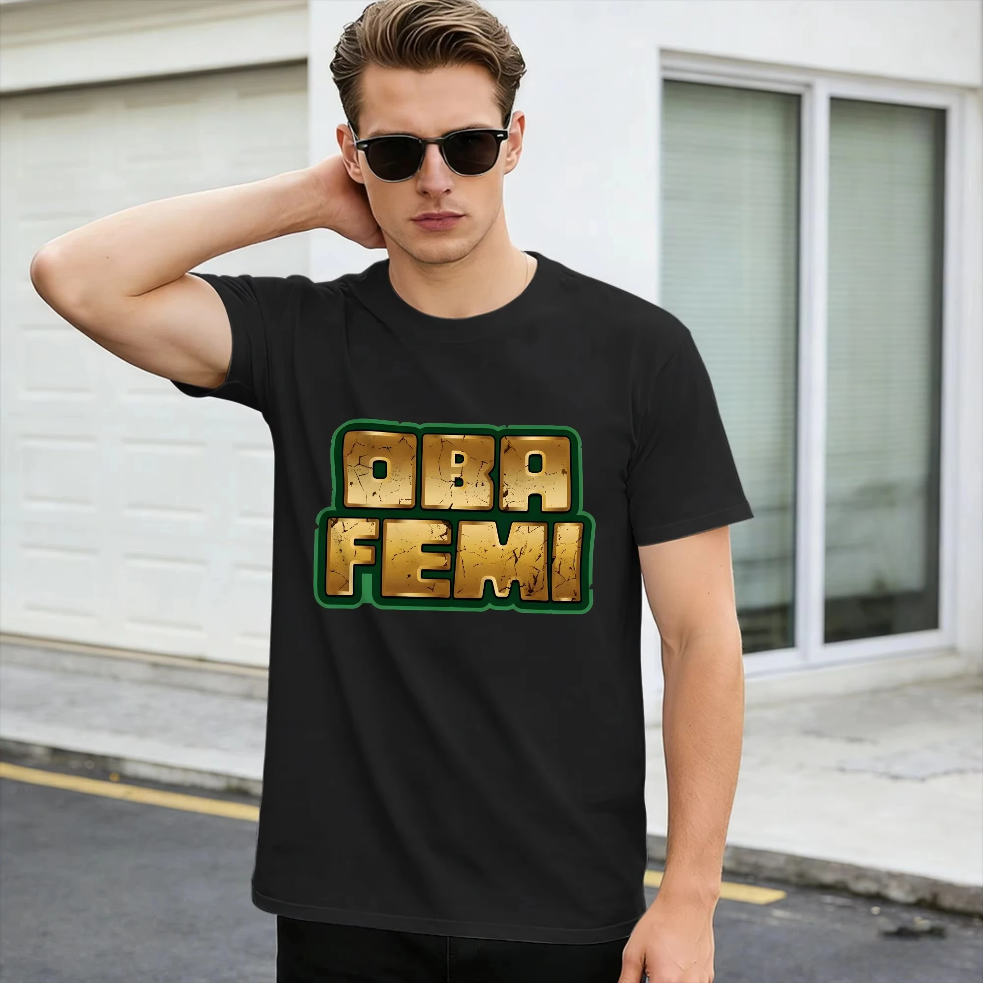 Oba Femi Merch Cotton T Shirt for Couple Summer Vintage Summer Fashion T-Shirts O-Neck Popular Tee Shirt Oversized Print Tops