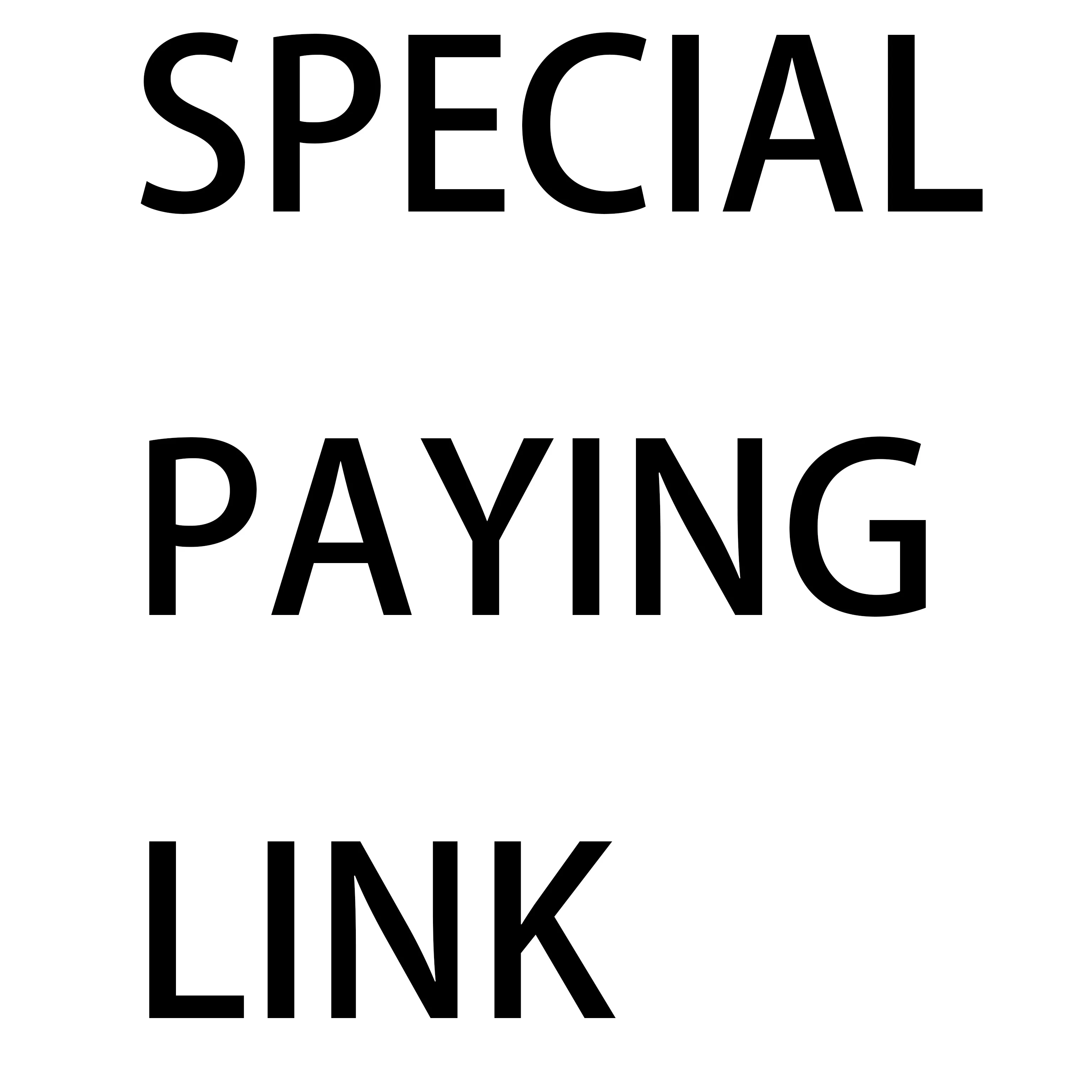 This is a special link,don't order it!