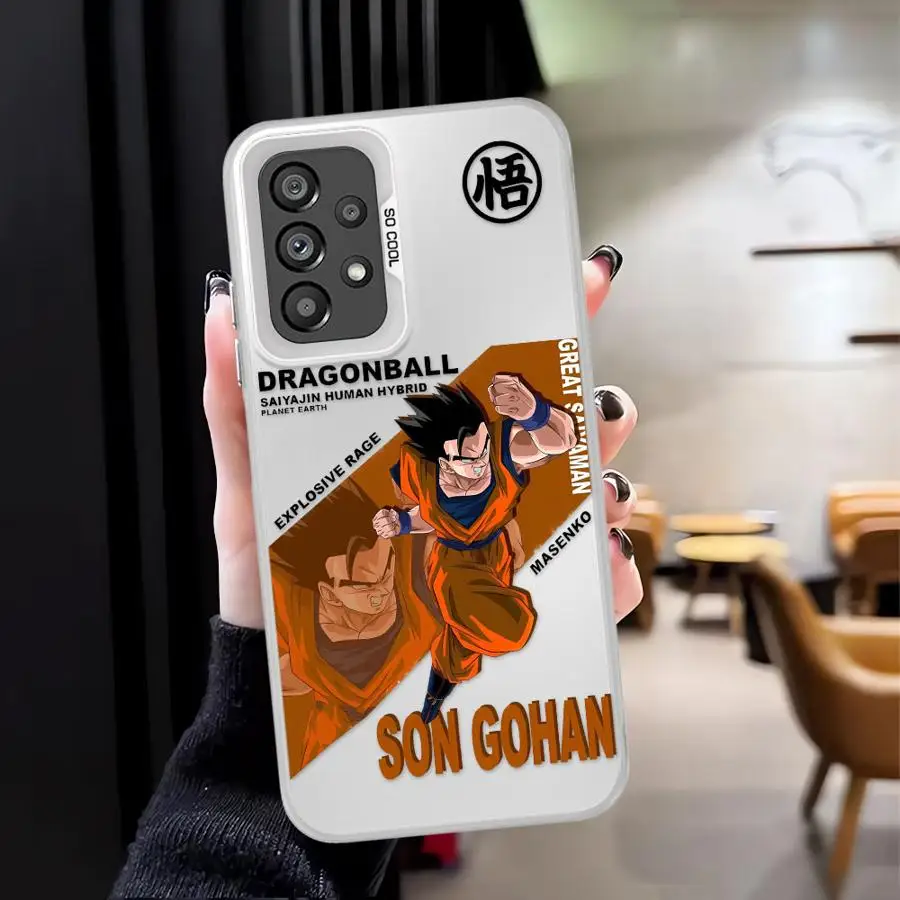 حافظة لهاتف سامسونج جالاكسي A15 A13 A25 A32 A14 A16 A34 A12 A24 A23 A17 غطاء ناعم اليابان لعبة دراغون بول سون جوهان جوكو