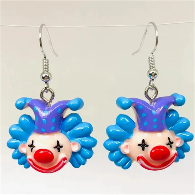 Personalized Clown Earrings Retro Gothic Fashion Women\'s Earrings Interesting Jewelry Suitable for Women\'s Earrings Gifts for He