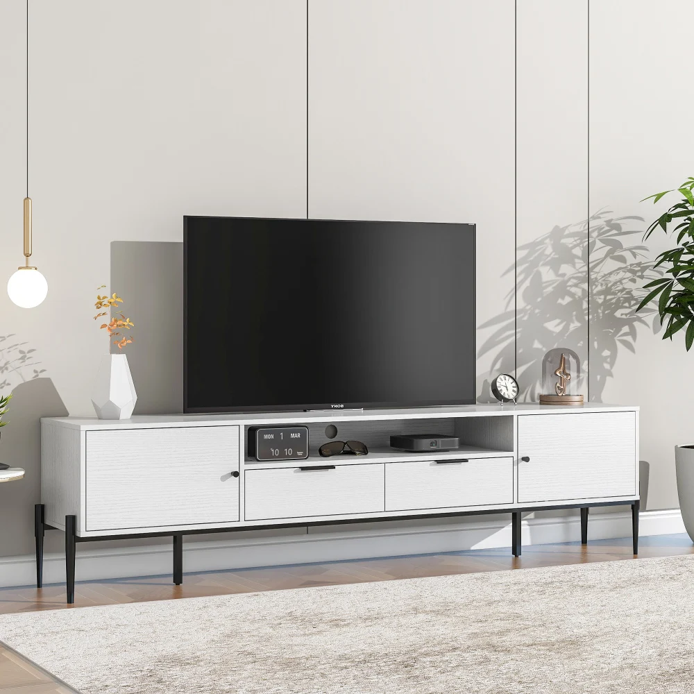 Modern TV Console, Entertainment Center with Storage for Living Room 70.86x15.74x21.85inch Tv Stand Living Room Furniture