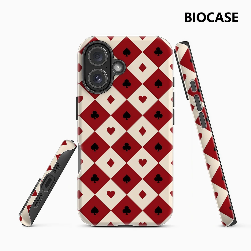 Poker Suit Argyle IPhone 17 Must-Haves Handyhülle für IPhone 17 16 15 14 13 12 Pro Max Plus Doppelschichtige Rückseite