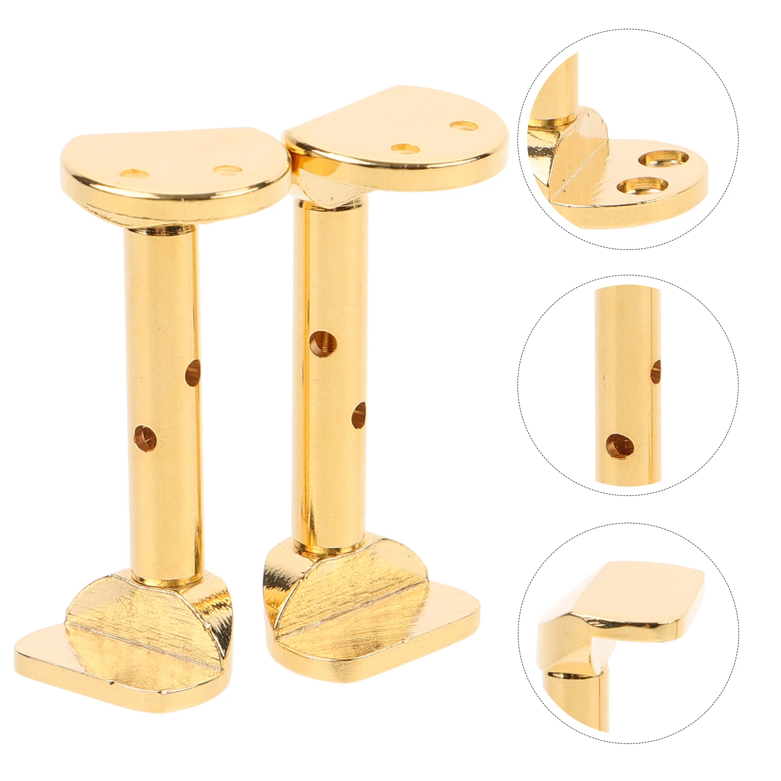 

2pcs Metal Violin Chin Rest Screws Replacement 3/4 4/4 Durable Strong Support Easy Install For Violin Parts Accessories Chin