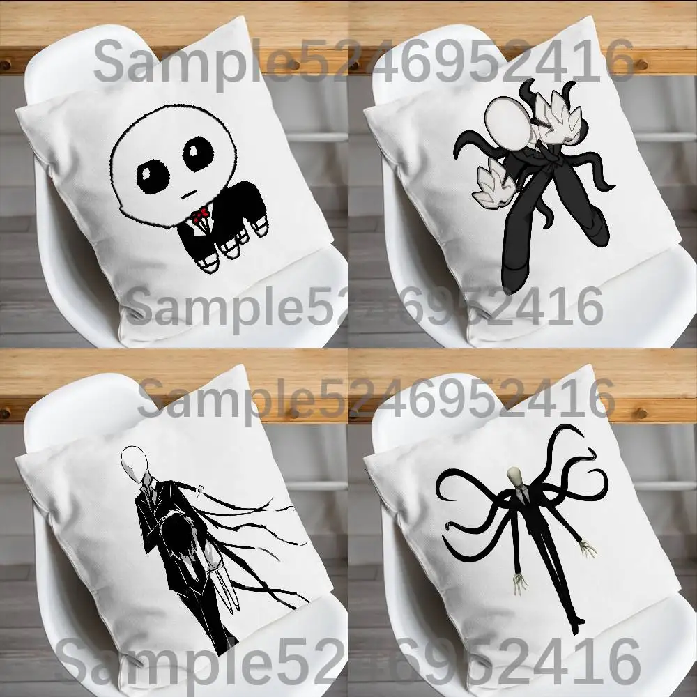 

S-Slenderman C-Creepypasta Cushion Cover Pillow Cover Decor Pillowcase Printed Cushion Case For Couch