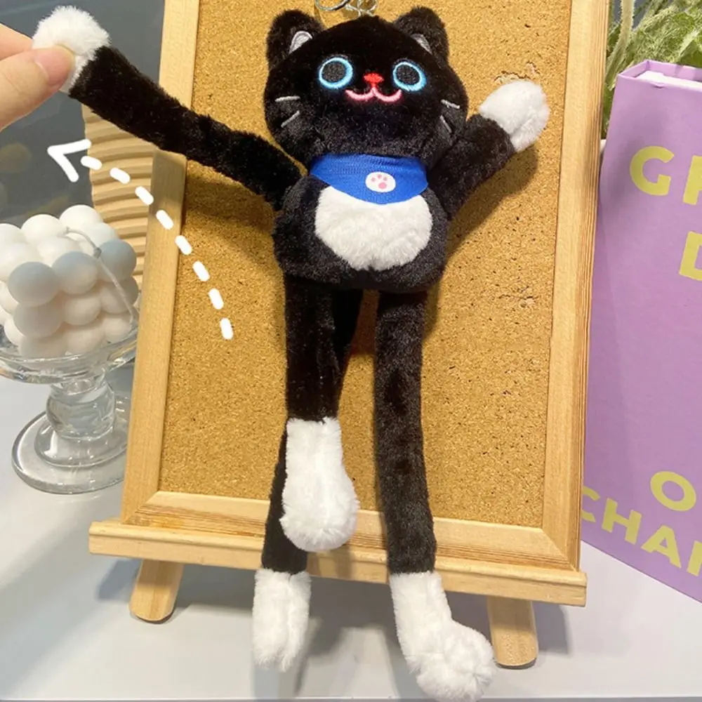 Accesorios colgantes llavero de gato suave relleno lindo colgante de gato dibujos animados 8/12/30CM llavero de Animal bolsa decorativa