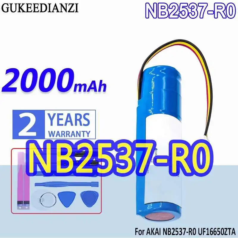 

Для Akai NB2537-R0 UF16650ZTA Ewi 5000 Solo Color Blue 2000 мАч Высокая емкость Быстрая зарядка Электронный органный аккумулятор