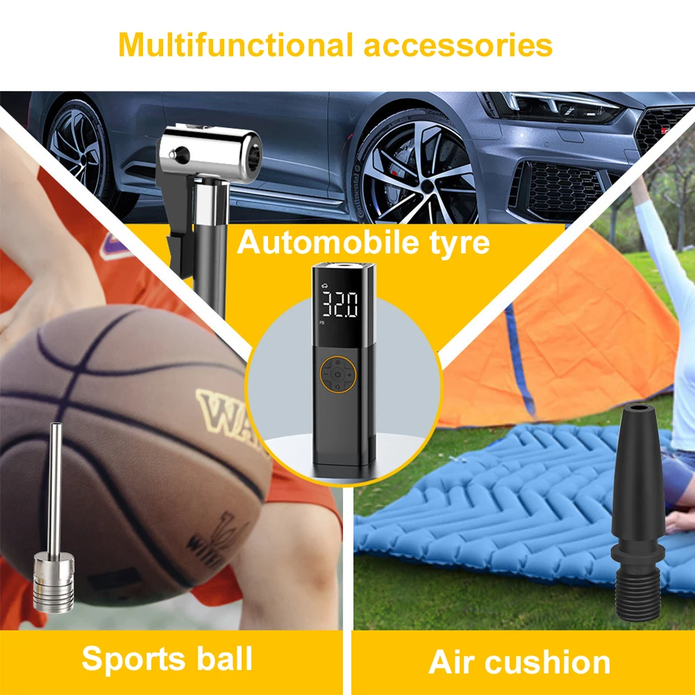 

150PSI Portable Car Inflator Pump with LED Light Bicycle Air Compressor Car Tire Inflator for Automobile Bicycle Ball