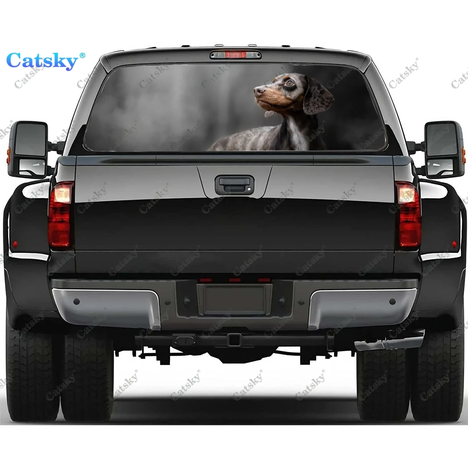 

Dachshund Animal Car Window Stickers Vinyl Translucent Graphic Accessories Truck Paint Film Cars Decals