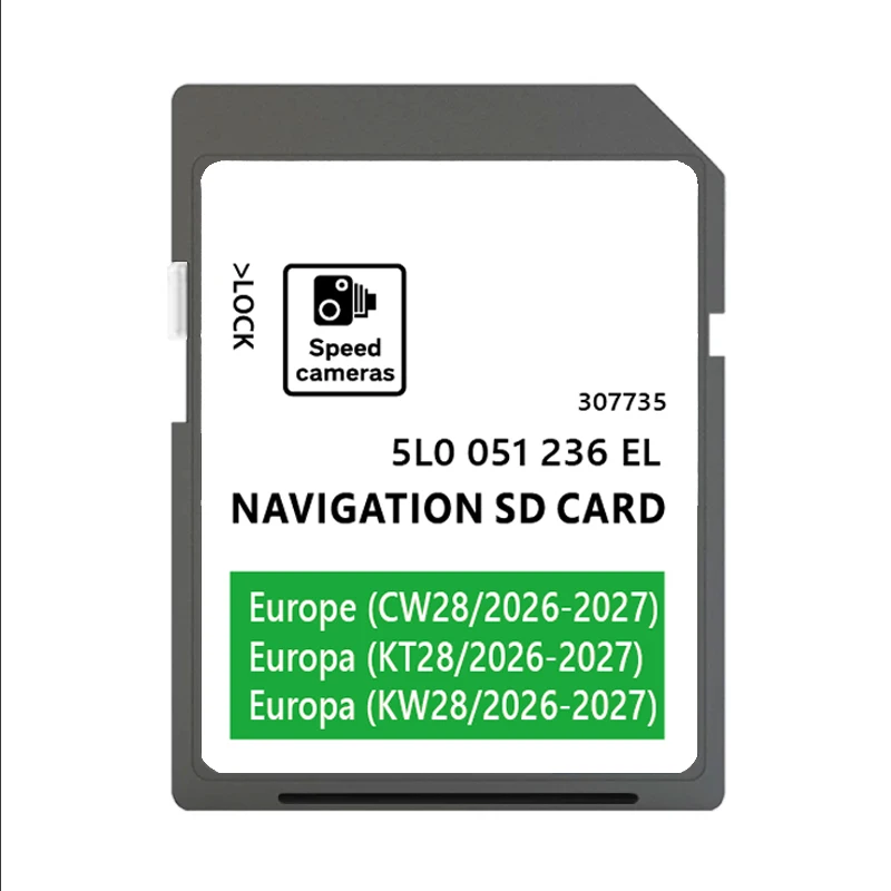 

for Skoda Octavia Superb Fabia Rapid Vehicle Amundsen SAT NAV SD Card 32GB Europe UK 2026-2027 Maps 5L0051236EL Navigation