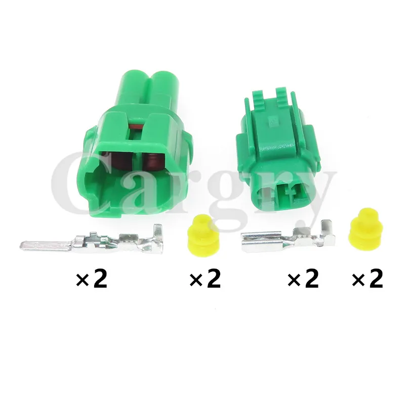 1 Set 2P 6180-2591 AC Assembly Auto Taillight Electric Wire Waterproof Socket for Toyota Car Plastic Housing Sealed Connector - Image 2