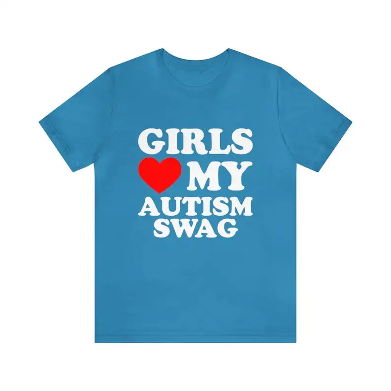 Girls Love My Autism Swag Shirt, Funny Autistic Boy Awareness Idea T-Shirt, Girls Heart My Autistic Swag T-shirt ,Girls Love My