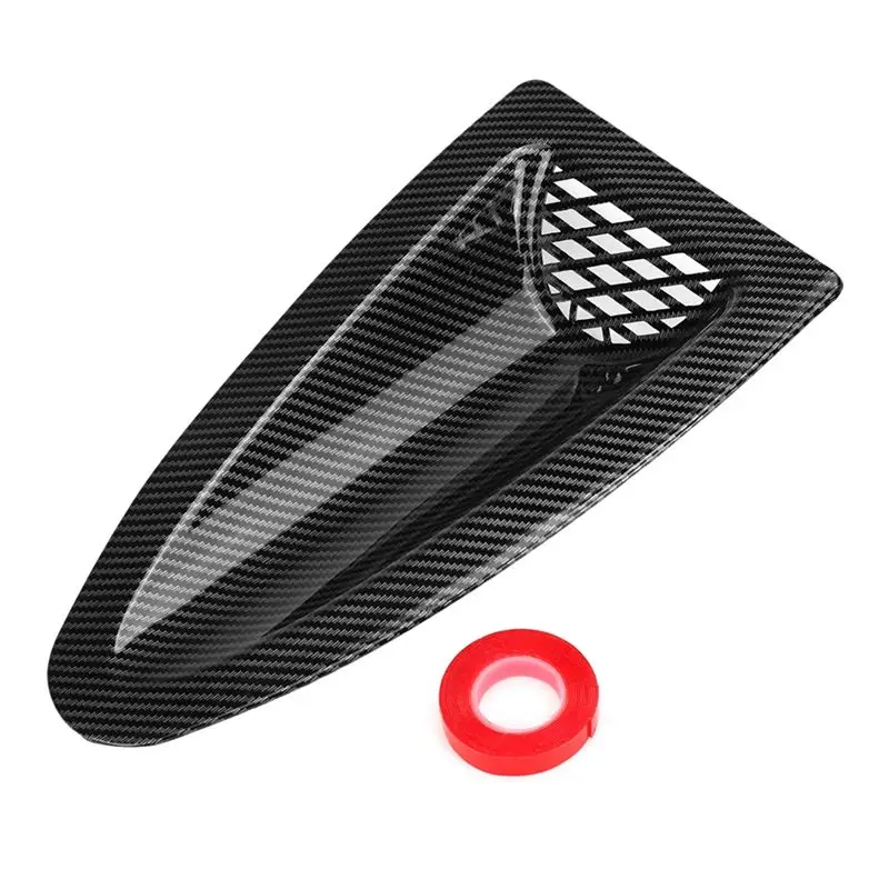 

AB59-Universal Engine Hood Air Scoop Vent Louvers Bonnet Front Air Intake Cover Grille Carbon Look Car Accessories