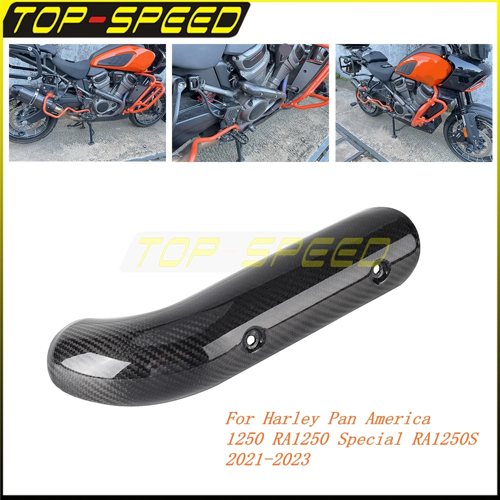 Carbon Exhaust Anti Scalding Protector Cover Heat Shield For Harley Pan America 1250 RA1250 RA1250S 21-24 Motorcycle Accessories