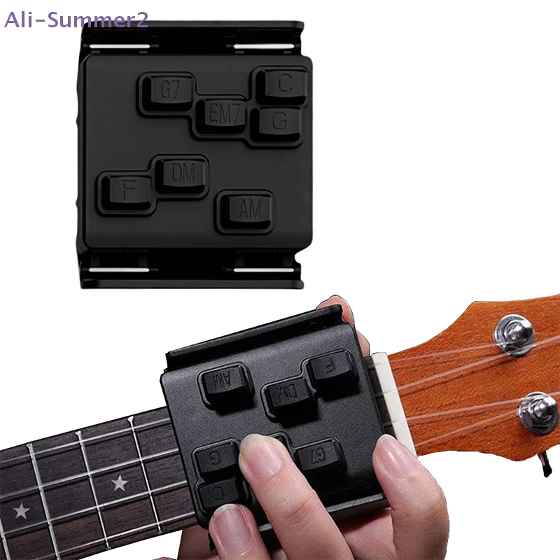 {Summer2} Ukulele-Akkord-Übungshilfe für Anfänger, Ukulele-Lernhilfe, Akkord-Assistenz-Lernwerkzeug, Ukulele-Aufsatz, Eliminierter Akkord-Entlüfter
