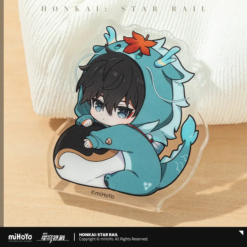 

MiHoYo Game Официальная игра Honkai Star Rail Мужской общежитие Серия Мини-акриловые стоячие тарелки Sunday Blade Орнамент Косплей Рождественские подарки