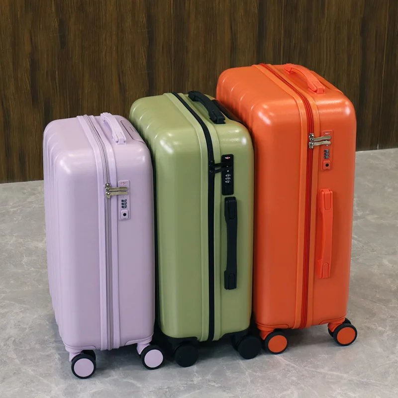 Double explosion-proof zipper suitcase trolley case Large capacity student luggage Lightweight boarding luggage