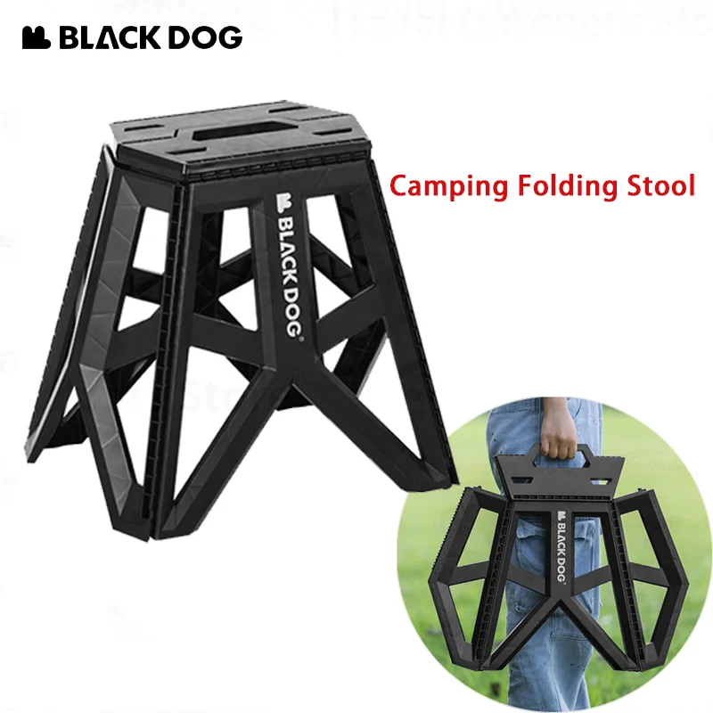 Naturehike BLACKDOG Ultralight Folding Stool Outdoor PP Support Durable Chair Portable Camping Fishing Beach Travel Furniture