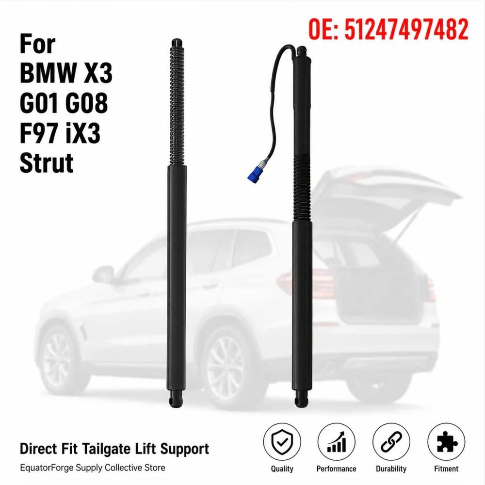 OE 51247497482 Durable Rear Power Tailgate Lift Support Strut, Direct Fit Replacement for BMW X3 G01 G08 F97 iX3 2018-2021