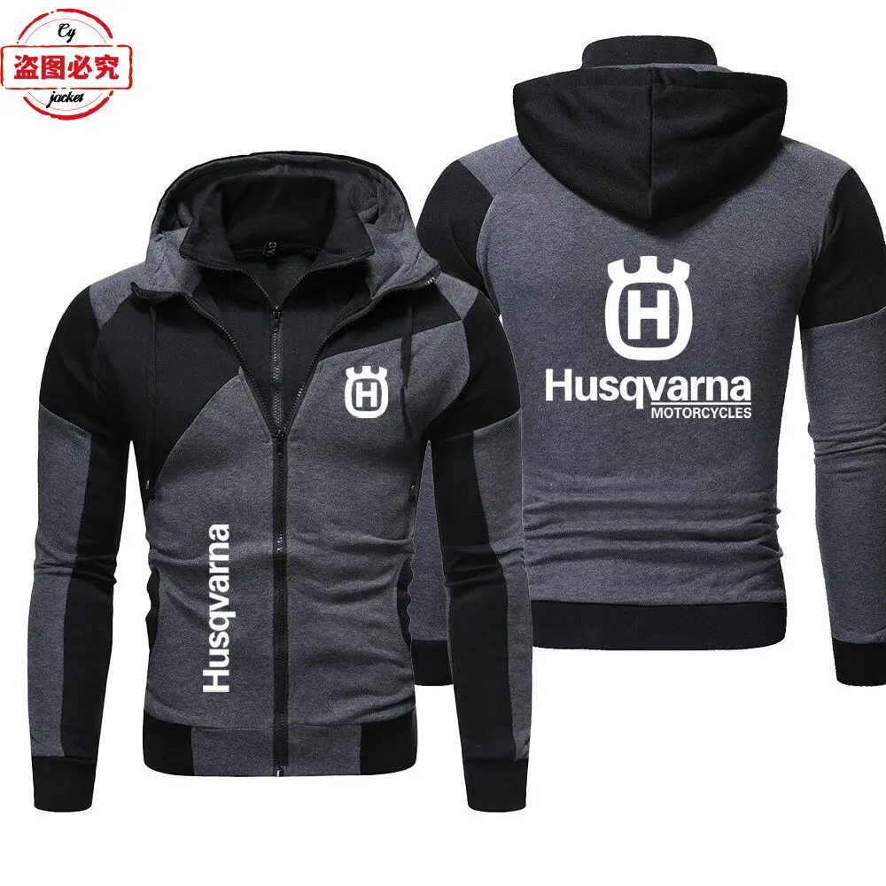Husqvarna Motorcycle Logo Printed Racing Suit Long Sleeved Men's Top Casual Hoodie Husqvarna Team Cycling Suit Work Uniform - view 4