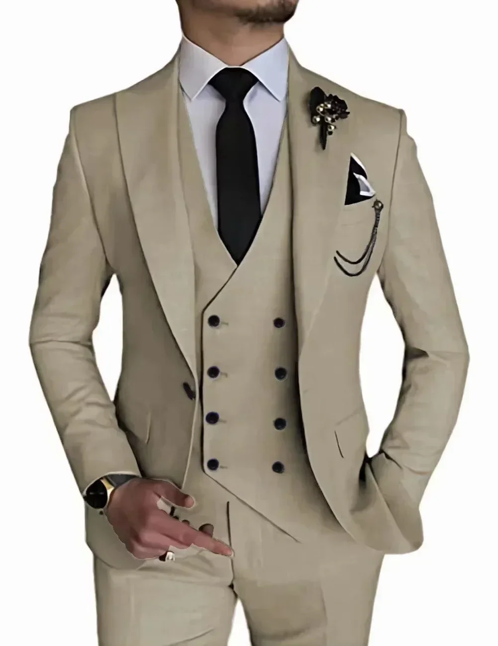 champagne 3pcs