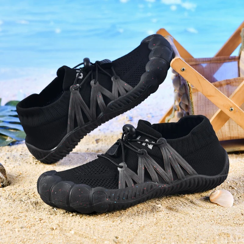 Unisex Couple Five Fingers Water Shoes Barefoot Non Slip Quick Dry River Beach Swim Surf Trekking Footwear