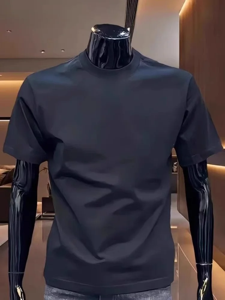 

Sorona Ice Silk Cotton ort Sve T-irt Men's 2026 New Summer Fitn Stand Fit f Sve Top Urban Faion M Model