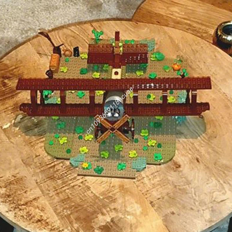 Blocs de construction d'avion en bois MOC, 502 pièces, cadeau de noël, inspire une créativité illimitée pour les constructeurs créatifs, idée d'assemblage, cadeau