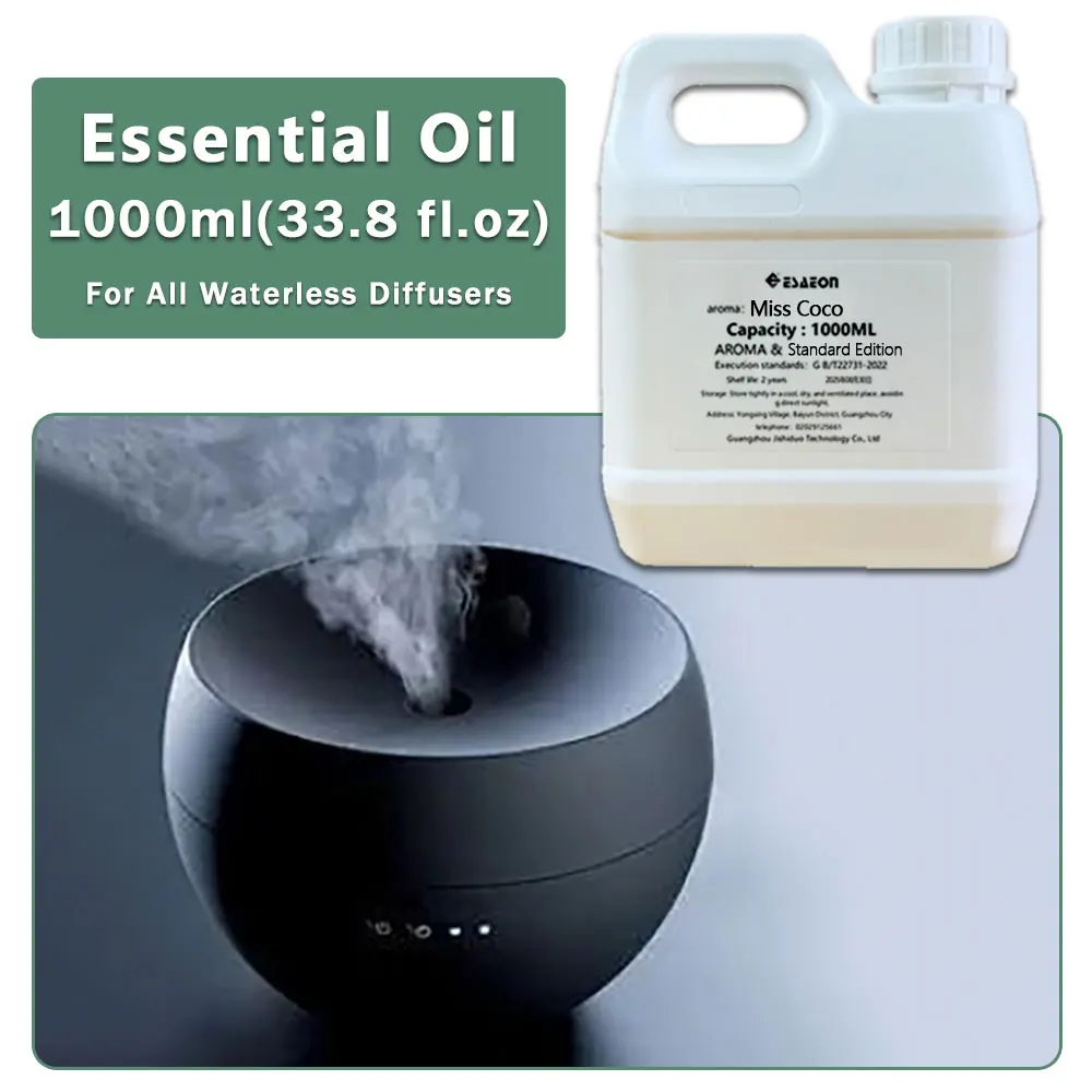 ESAEON Supplement Essential Oil For Aroma Diffusers, For Waterless Aromatherapy Machines, Gardenia Miss Coco -1000ML(33.8 fl.oz)