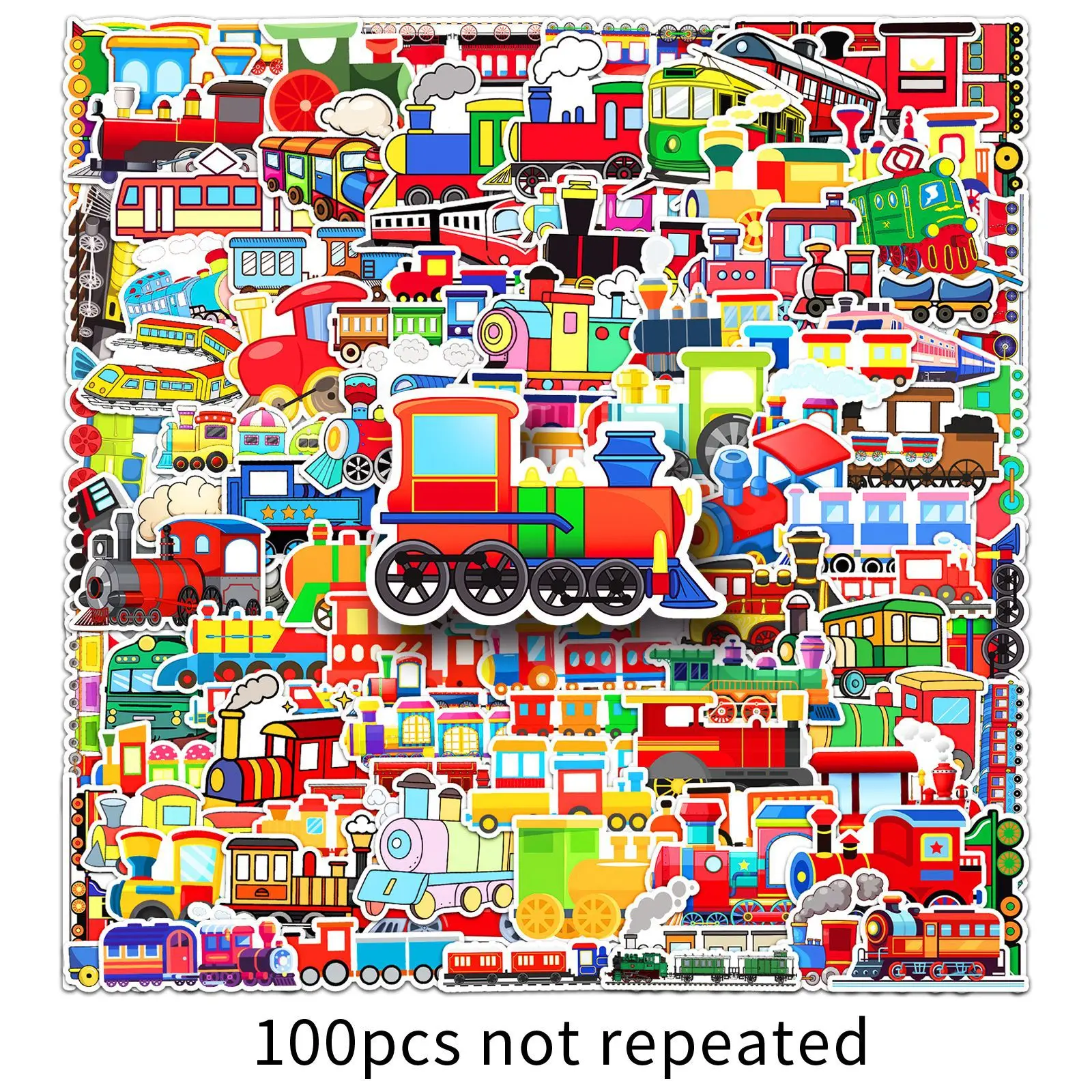 

10/50/100PCS Small Train Series Graffiti Stickers Cute Cartoon Decal DIY Decoration Stationery Box Bicycle Desk Book Laptop