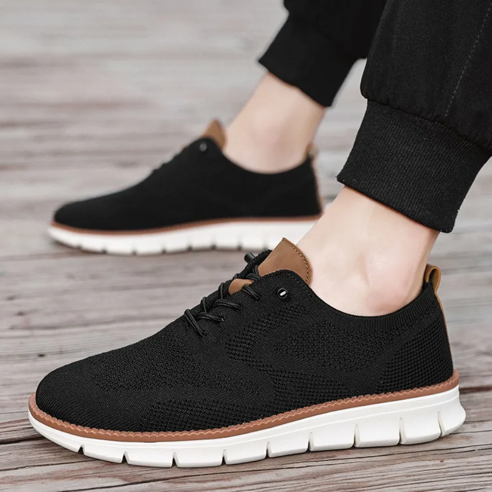 2024 Lightweight Breathable Male Casual Sneakers Anti-Slip Men's Flats Outdoor Walking Shoes For Men Size 46