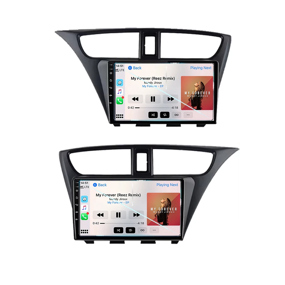 Android 15 Auto For Honda CIVIC Hatchback 2012 -2017 Car radio GPS navigation Stereo video Multimedia Player 2Din DVD Head Unit