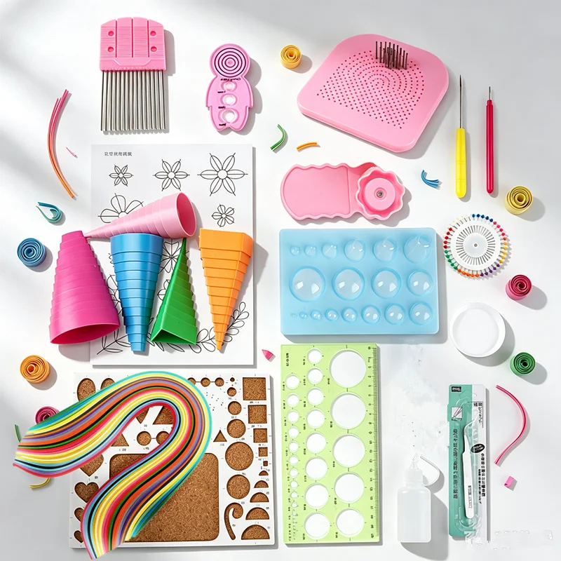 Art Quilling Craft - 19-delige complete quilling-gereedschapset, doe-het-zelf papierknutselset met