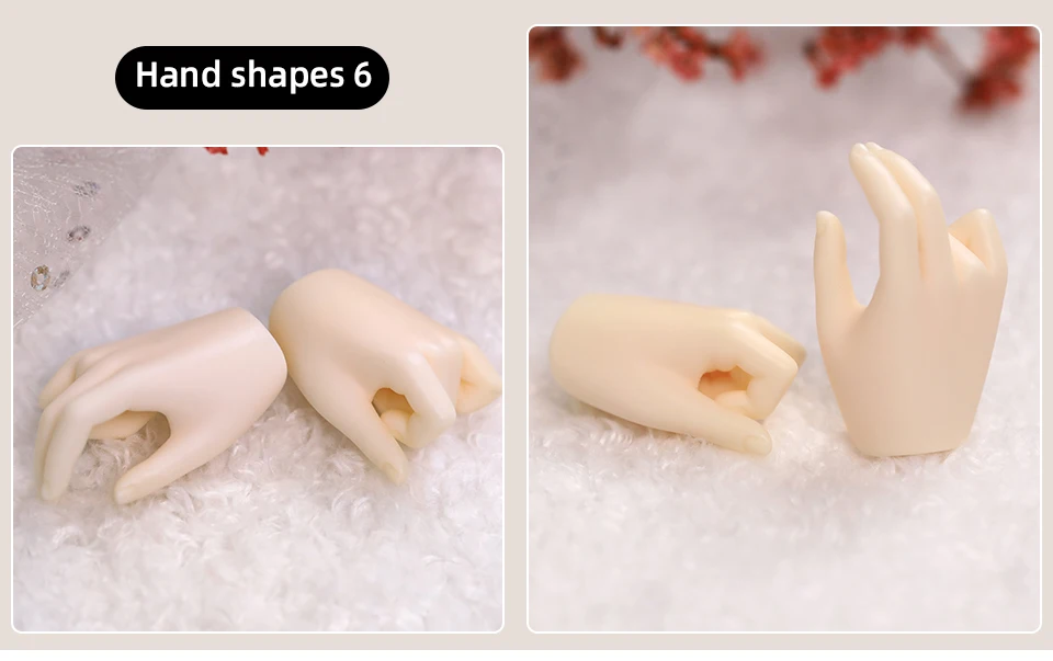 BJD Hands 1/4 Applies To The Hand Shape of The Minifee Resin Ball Jointed Doll Accessories Figures Toy