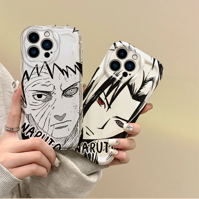 Cool N-Narutos Uchiha Sasuke Anime Phone Case For iPhone 16 Pro Max Case 15 14 13 12 11 8 7 Pro X XR XS Max Soft Dustproof Cover