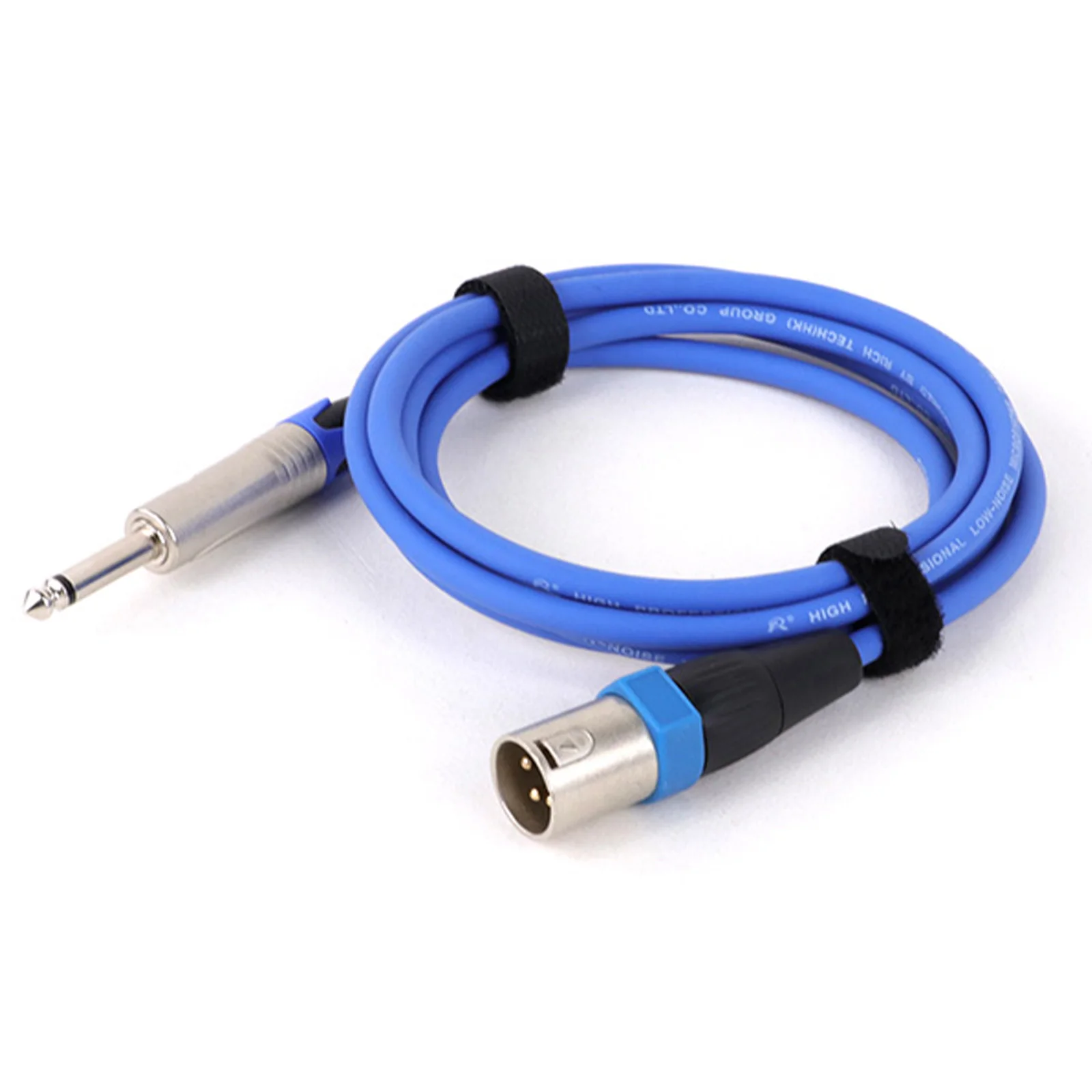 1PCS Multi-colored 3Pin Male/Female XLR Audio Braided Shielded to 6.35mm Mono TS Male Jack For Guitar Microphone Mixers 0.3M-15M