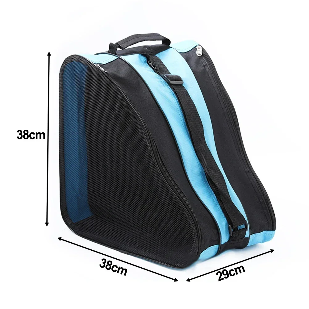 SPORTFUNSF กลางแจ้งสามชั้นอินไลน์ Roller Skating รองเท้ากระเป๋าสเก็ตน้ําแข็งพกพากระเป๋ากระเป๋าสเก็ตอุปกรณ์เสริม