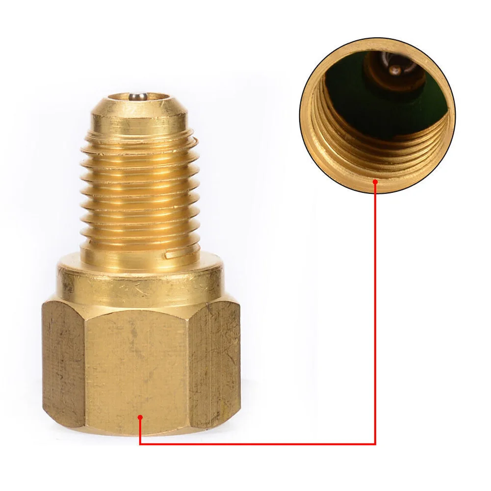 

For Storage Tank Vacuum Pump Adapter Sets Heating Ventilation Air Conditioning Accessories 1/2 \"ACME Male R12 To R134a