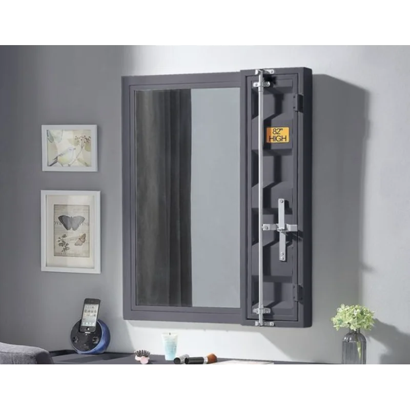 Espejo de tocador con acabado Cargo Gunmetal