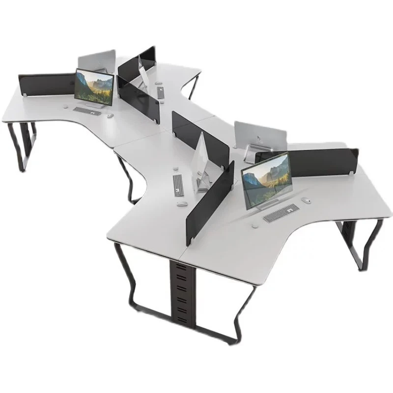 

Three-person six-person staff desk simple combination screen work space