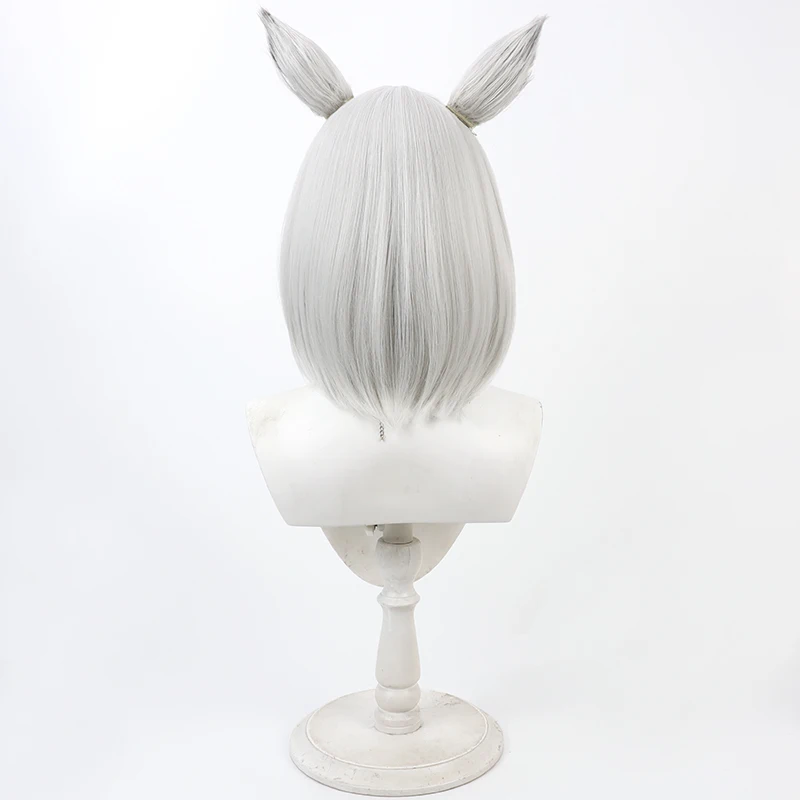 Game Xenoblade  Mio Cos Cosplay Wig Halloween Carnival Party Prop Synthetic Hair Heat Resistant Fiber + Wig Cap