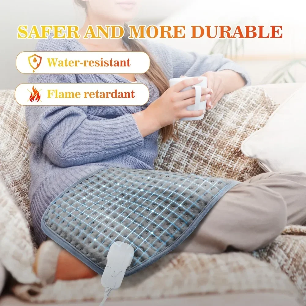 Electric Heating Pad 60x30CM Blanket Timer Heating Pad For Shoulder Neck Back Spine Leg Winter Warm