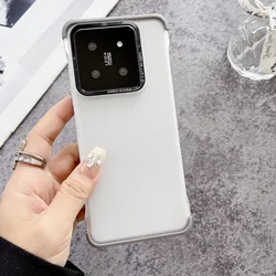Matte Ultra-thin borderless heat dissipation phone case for Xiaomi Mi14 Mi 14 Pro Ultra full shockproof clear hard back cover